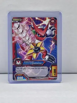 Digimon Fusion Game Card Trading Card Shoutmon + Starsword #S1-003 - Image 3
