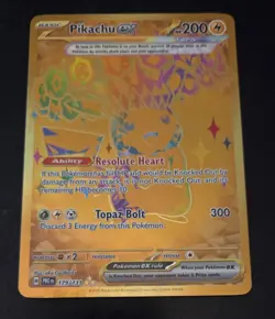 Pikachu EX Prismatic Evolutions Holo Hyper Rare Card 179/131 SV Mint English - Image 1
