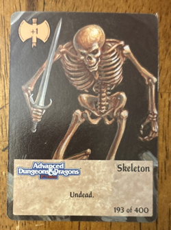 Spellfire CCG Common Card Skeleton - 1st Edition 193 of 400 - Image 1