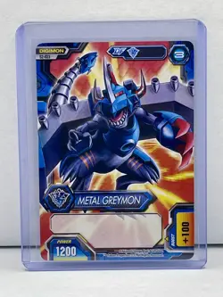 Digimon Fusion Game Card Trading Card Metal Greymon #S2-023 - Image 3