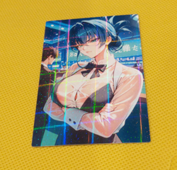 Taimanin Akiyama Rinko CASINO Hot ACG Waifu Custom Beauty Custom Holo Card - Image 1