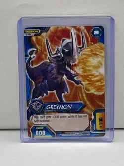 Digimon Fusion Game Card Trading Card Greymon S2-020 - Image 1