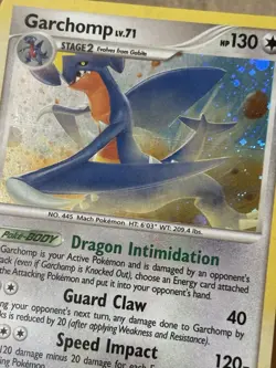 Garchomp Lv.71 Holo Foil Rare Pokemon Card Supreme Victors 5/147 2009 TCG MP+ - Image 4
