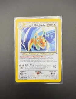 Pokemon TCG Light Dragonite Neo Destiny Holo Card 14/105 Unlimited - Image 1
