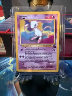 Mew #8 Vintage Pokemon Card Black Star Promo Rare - Lightly Played LP - Image 1