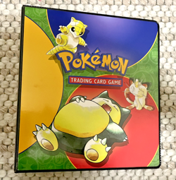 Vintage 1999 ULTRA PRO Pokemon Trading Card Game 3 Ring Binder Snorlax Mewoth - Image 1