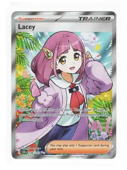 Pokemon - Lacey 166/142 - Stellar Crown - Full Art Foil Ultra Rare Card - Image 1