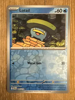 Lotad - 035/159 - 2025 Reverse Holo Journey Together Pokemon Card NM - Image 1