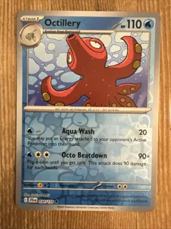 Octillery - 034/159 - 2025 Reverse Holo Journey Together Pokemon Card NM - Image 1