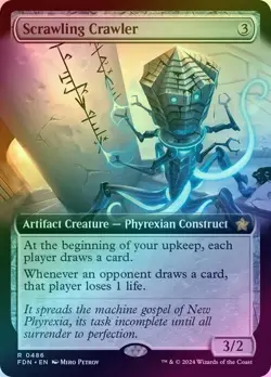 Scrawling Crawler - Extended Art (Foil) (FDN) Foundations - NM - Image 1