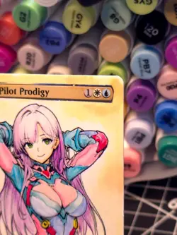Kotori, Pilot Prodigy - MTG *Altered Hand Colored Original Art Anime - V2 - 1122 - Image 5
