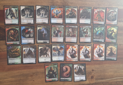 Multi-Colored Tokens Token - MTG Magic the Gathering - Near Mint or Light Play - Image 1