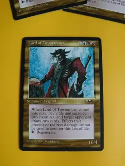 Lord of Tresserhorn. Summon Legend MTG card. Old Vintage. Alliances. 1996 - Image 1