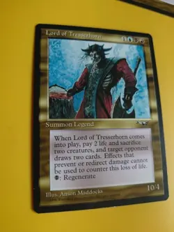 Lord of Tresserhorn. Summon Legend MTG card. Old Vintage. Alliances. 1996 - Image 3