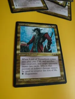 Lord of Tresserhorn. Summon Legend MTG card. Old Vintage. Alliances. 1996 - Image 4