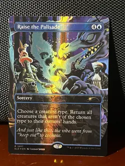 MTG | Raise the Palisade [Secret Lair] ✨Double Rainbow FOIL✨ - Image 1