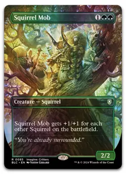 Squirrel Mob - Borderless (Foil) (BLC) Bloomburrow Commander - Japanese - NM - Image 1