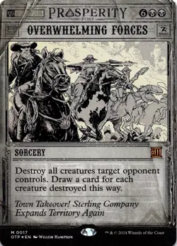 Overwhelming Forces FOIL 17 M Outlaws of Thunder Junction: Breaking News NM MTG - Image 1