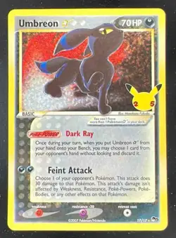 2021 Pokemon Sword & Shield Celebrations Classic Collection #17/17 Umbreon - Image 1