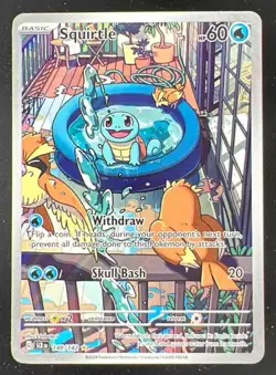 2024 Pokemon SV Stellar Crown - SCR EN #148/142 Squirtle - Image 1
