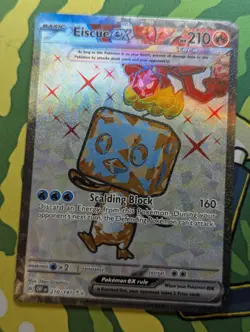 Eiscue ex 210/197 OBF EN Obsidian Flames Full Art Pokemon Card - Image 1