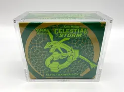 Pokemon Sun & Moon Celestial Storm Elite Trainer Box SEALED ETB w/ Acrylic Case - Image 1