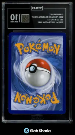 2023 POKEMON 151 MEW EN #199/165 CHARIZARD EX SPECIAL ILLUSTRATION RARE TAG 10 - Image 2