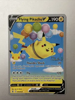 Pokemon 2022 World Championships Flying Pikachu V 006/025 - NM - Image 1