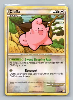 Pokemon TCG Cleffa 17/123 HeartGold SoulSilver Normal MP - Image 1