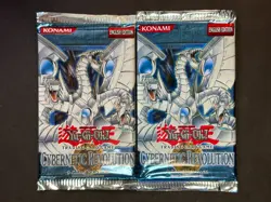 LOT of (2) Yu-Gi-Oh TCG Cybernetic Revolution Factory Sealed Booster Packs - Image 1