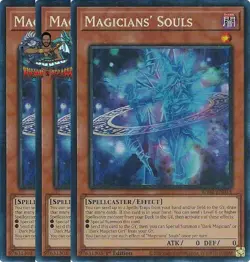Yugioh! 3x Magicians' Souls RA02-EN014 Collector's Rare 1st Ed NM - Image 1