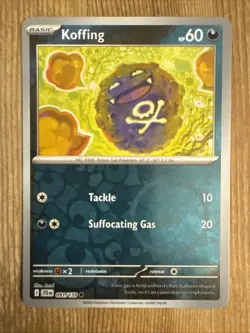 Koffing - 091/159 - 2025 Reverse Holo Journey Together Pokemon Card NM - Image 1