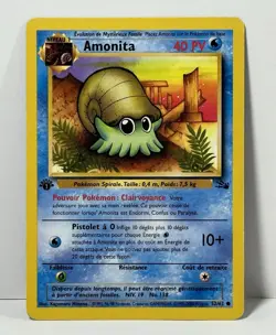 French Pokemon Card 1st Edition Amonita Fossil Set 52/62 Omanyte - LP - Image 1