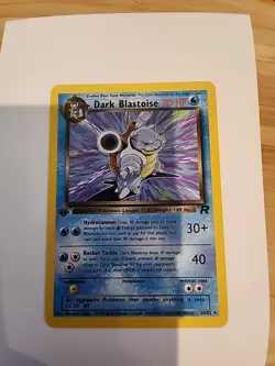 Dark Blastoise 1st Edition #20 - WOTC Pokemon Card Team Rocket Set Minty - Image 1
