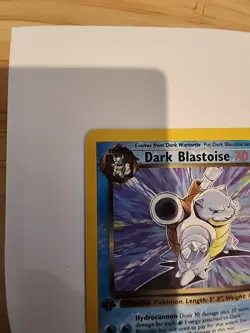 Dark Blastoise 1st Edition #20 - WOTC Pokemon Card Team Rocket Set Minty - Image 2