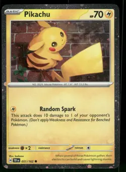 Pikachu - (Cosmo Holo) 051/162 Promo Holo NM Pokemon Miscellaneous Cards & Produ - Image 1