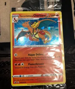 Special Delivery Charizard SWSH075 Sword & Shield Promo Card Light - Image 1