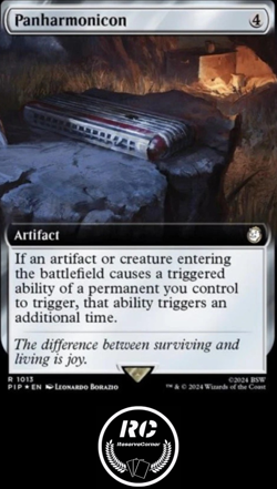 Panharmonicon Extended Art SURGE FOIL NM MTG Card PIP Fast US Tracked Shipping - Image 1