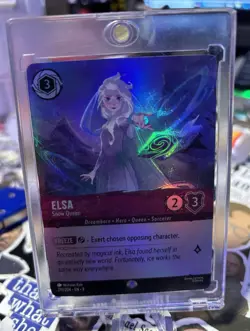 Disney Lorcana Elsa Snow Queen Cold Foil Holo Legendary Card 210/204 - Image 1
