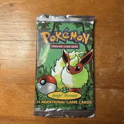 1999 Pokemon Jungle Booster Pack Factory Sealed Trading Card Game VINTAGE - Image 1