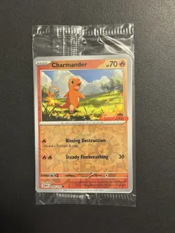 Charmander 004/165 GameStop Exclusive Stamped Promo Sealed Pokemon TCG - Image 1