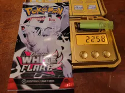 22.58g (Heavy for Lot) White Flare Pokemon Booster Pack - Sealed #24 - Image 1