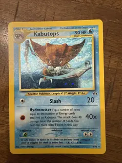 Pokemon TCG Neo Discovery Kabutops Holo NM 6/75 - Image 1