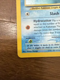 Pokemon TCG Neo Discovery Kabutops Holo NM 6/75 - Image 5