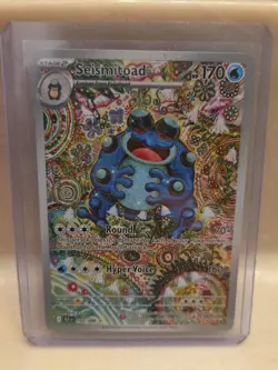 Seismitoad 105/086 Sv: Black Bolt Holo Pokemon TCG NM/Mint Potential 10 - Image 1