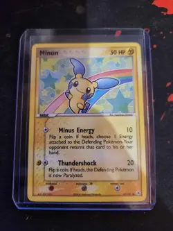 RARE 2004 Pokemon TCG --Hidden Legends Minun #67/101 - NM - Image 1