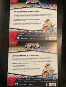 (LOT OF 2)NEW Pokemon TCG S&V Prismatic Evolutions Poster Collection Box Sealed - Image 2