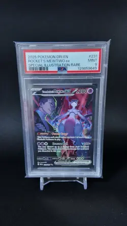 Pokemon Mewtwo EX 2025 Team Rockets 231/182 Sir Destined Rivals Gem Mint PSA9 - Image 3