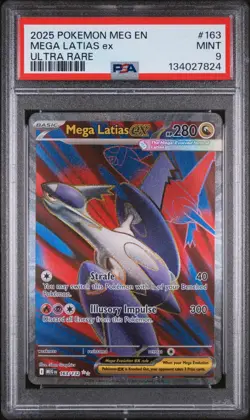 2025 POKEMON MEG EN-MEGA EVOLUTION ULTRA RARE #163 MEGA LATIAS EX PSA 9 - Image 1