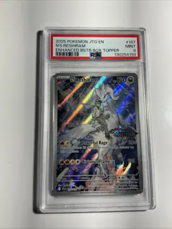 2025 POKEMON JTG EN-JOURNEY TOGETHER #167 N'S RESHIRAM PSA 9 - Image 1
